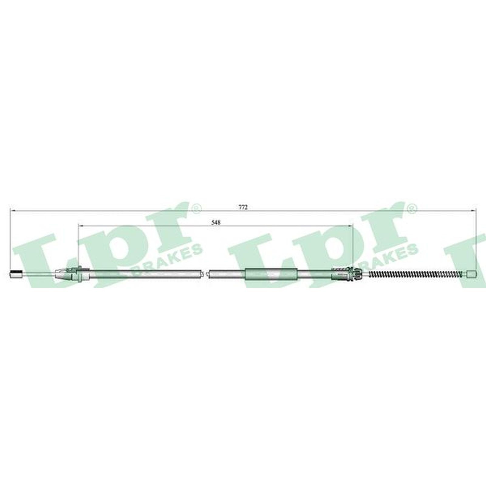 1x ORIGINAL® Lpr Seilzug, Feststellbremse Rechts für Peugeot 406 406 Break 406