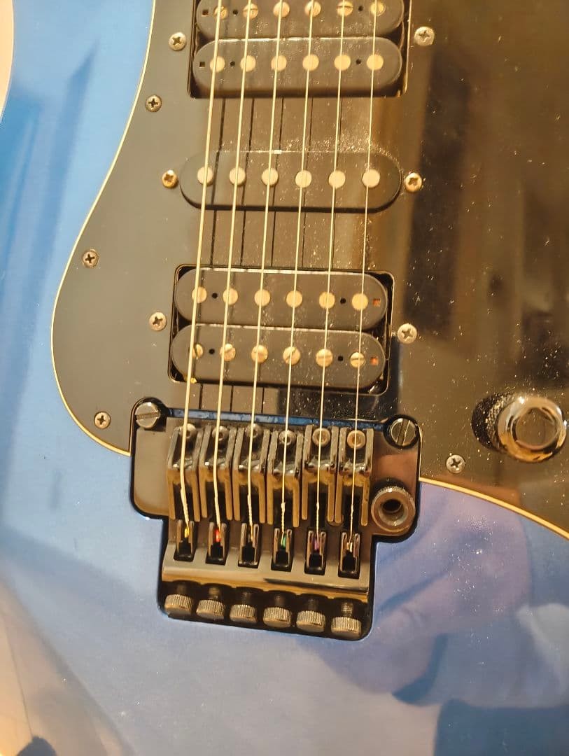 Yamaha Electric Guitar Blue 90s Reverse Head Scalloped Maple