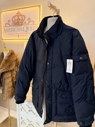 GUESS Men's Black Padded Utility Field Jacket – Multi-Pocket Winter Coat - product listing photo