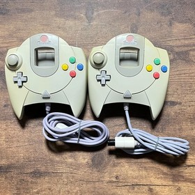 Sega Dreamcast DC HKT-3000 Console White Japanese Edition Tested W/Controllers