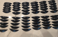 LOT of 60 Cabinet Cup Pull Knob Black w/ Rope Detail- READ DESCRIPTION