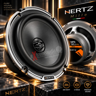 Hertz Mille MPX 165.3 PRO - 16.5cm 2-Way Coaxial System 200 Watts, Coax 1 Pair