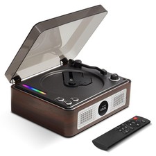 THINKYA Y11 Retro CD Player for Home, Bluetooth Portable Player with Output