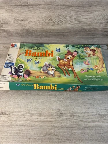 Vintage 1992 Walt Disney's BAMBI Board Game MILTON BRADLEY 100% Complete Nice!