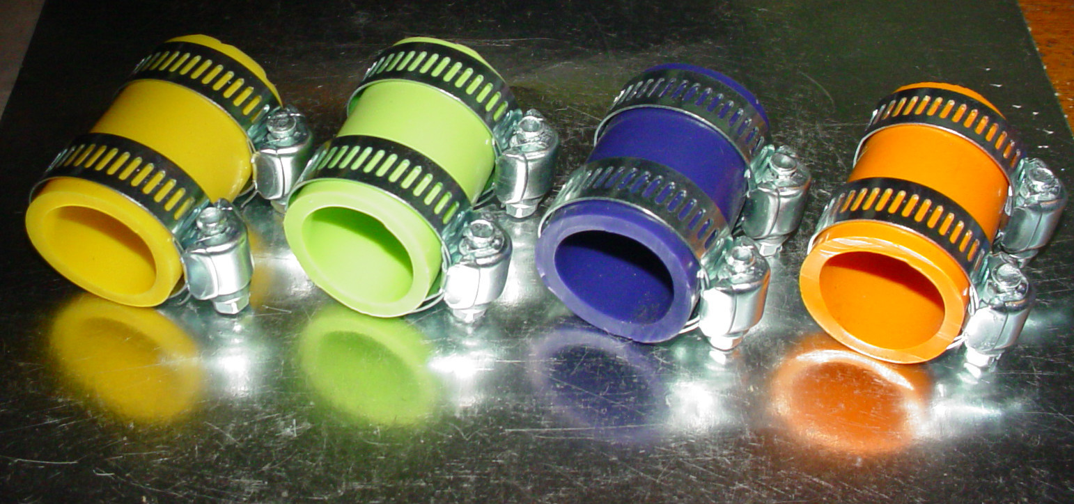 Yamaha Banshee exhaust pipe clamps all years fmf,dg, Factory (ORANGE