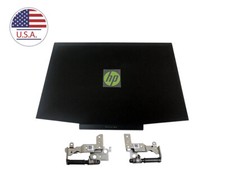 New HP 15-dk0055wm 15-DK1056WM 15-dk0045cl Hinges  LCD Rear Lid Top case Black