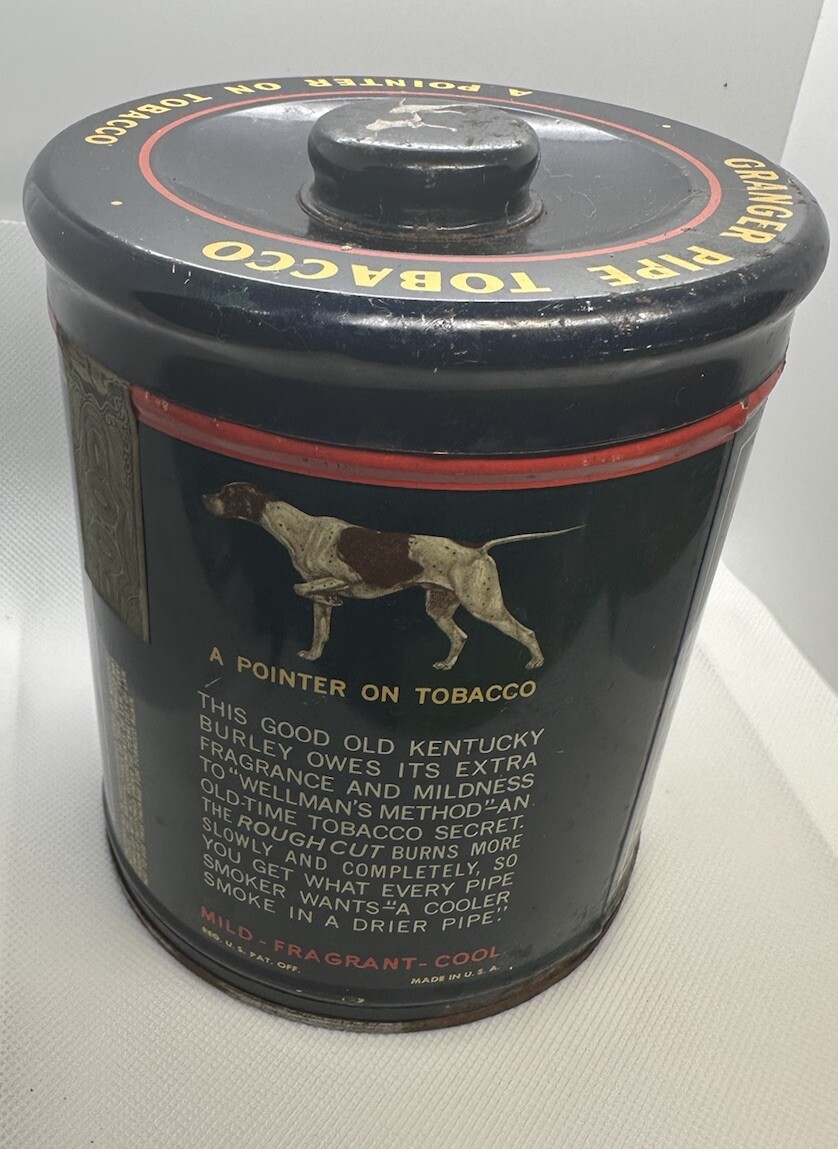 Vintage Tin Granger Pipe Tobacco Rough Cut Tobacciana Liggett & Myers Co