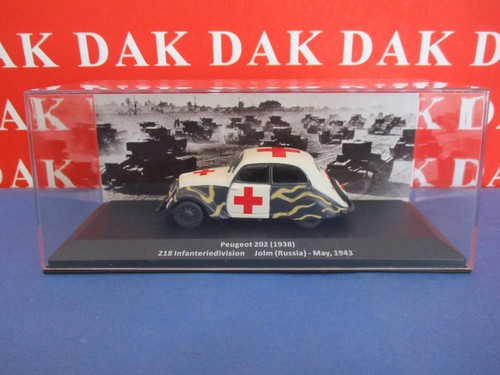 Die cast 1/43 Modellino Auto Ambulanza Peugeot 202 218 Inf. Div. Russia 1943 - Photo 7/7