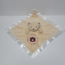 Baby Fanatic Baby Security Blanket Lovey Auburn Tigers Plush Bear Infant Tan