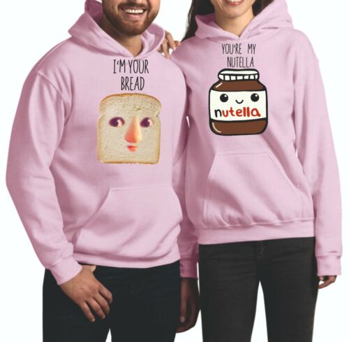 FUNNY COUPLE VALENTINE HOODIE, GRAPHIC PRINTED HOODIE FOR UNISEX ADULT PRESENT - Picture 1 of 6