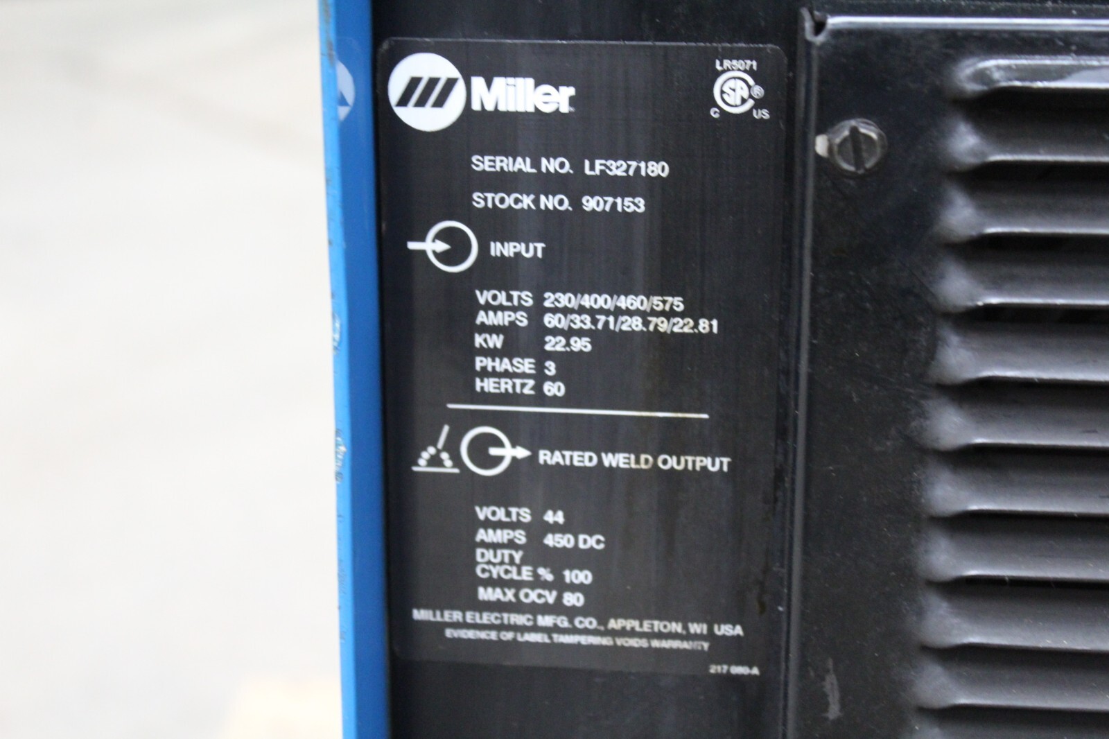 Miller 907153 Auto Axcess 450 A MIG Welder for sale online eBay