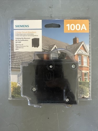 Siemens Q2100P Type QP2100 Amp 2-Pole 120/240V Circuit Breaker - New