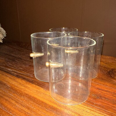 Bullet Glasses (4) From Bezrat M16 Gun  - Rifle Gun Whiskey Set
