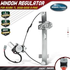 Power Window Motor and Regulator Assembly for Acura TL 02-03 Front Left 6 Pins