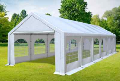 Partyzelt 4x12m Weiß PVC Festzelt Pavillon wasserdicht Profi Modular Event