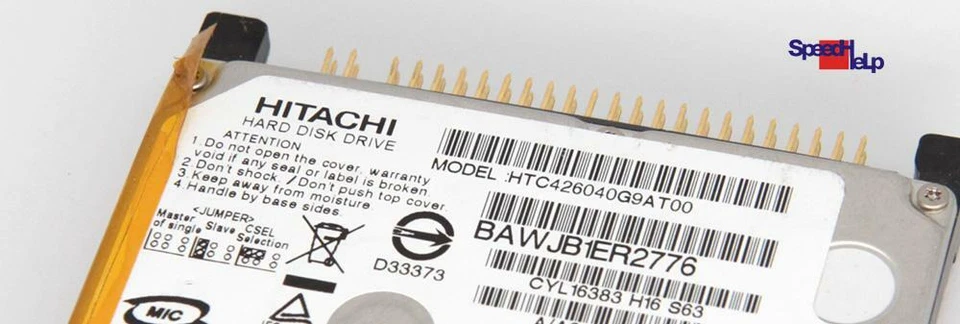 Hitachi HTC426040G9AT00 40GB 1.8 " Inch Notebook Laptop HDD Hard Drive Hard Disk - Image 2 of 3