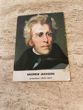 1960 Golden Press U.S. President Card #7 Andrew Jackson - GD