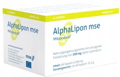 Acide Alpha-Lipoïque Mse, 200 Mg Gélule Résistante Aux Acides, Biodisponible - Photo 1/4
