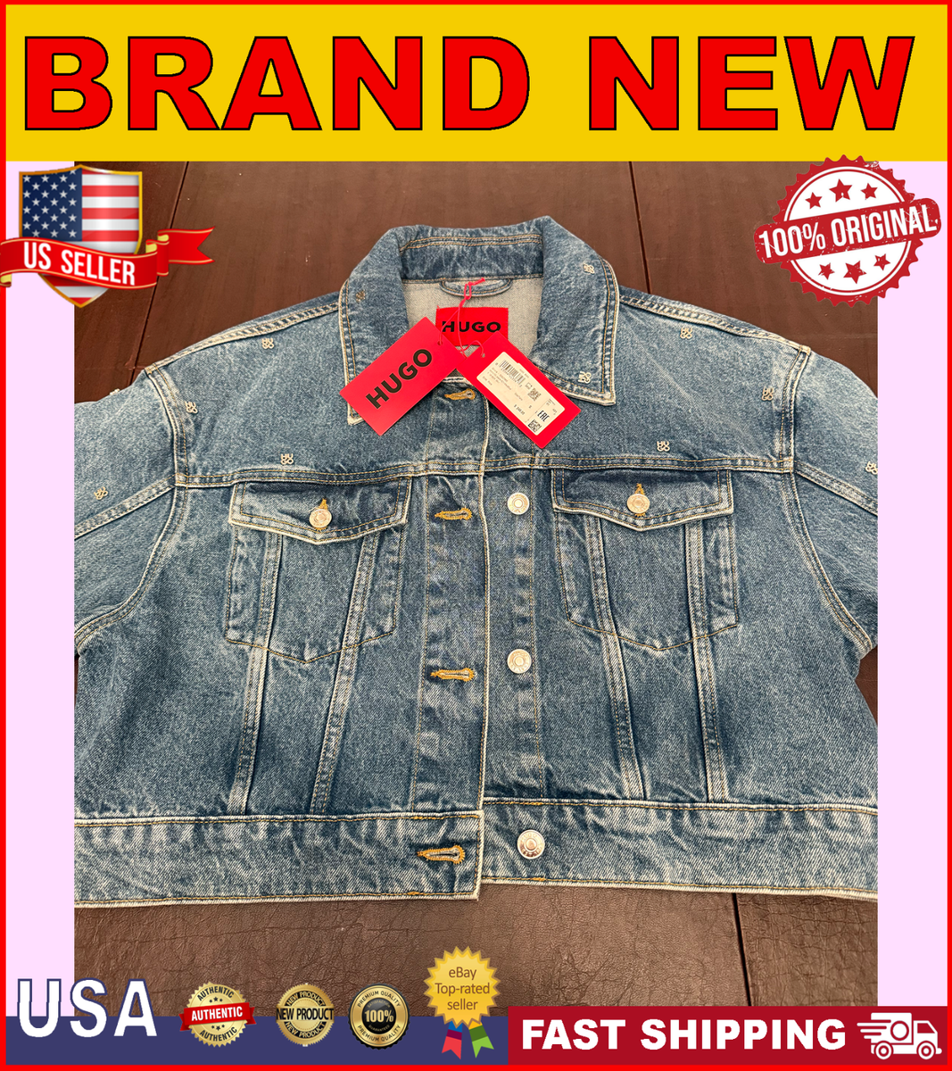 Bomber Jacket Hugo Boss Denim Jacket Womens Boss Orange Reversible