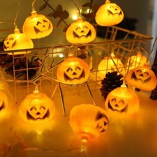 Halloween Kürbis Lampe 10 Fuß 20 LED Jumbo Laterne Hängedeko