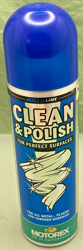 NEW GENUINE MOTOREX MOTO LINE 980068 CLEAN & POLISH 500ML/16.9 FL.OZ - 第 1/4 張圖片