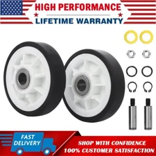 2 Pack 303373K 12001541 Dryer Drum Support Roller Kit 303373 for Maytag Kenmore