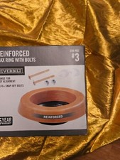 NEW REINFORCED WAX RING WITH BOLTS by EVERBILT 3 256 462 Flange for Alignment