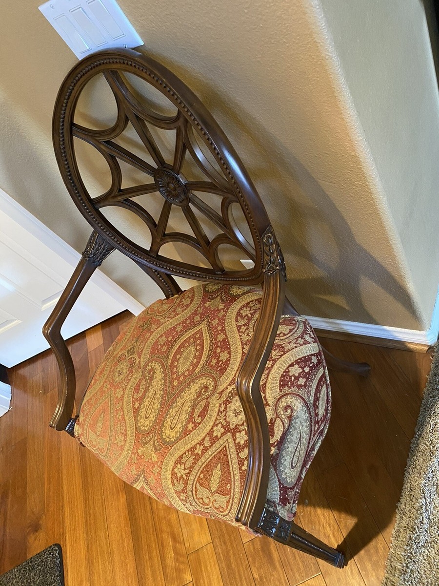 Ethan Allen Spider-Back Chairs Cristal Model Accent Armchairs #13