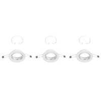 Briloner GU10 Einbauleuchten 3Er-Set Metall Weiß 86 Mm Ohne Leuchtmittel