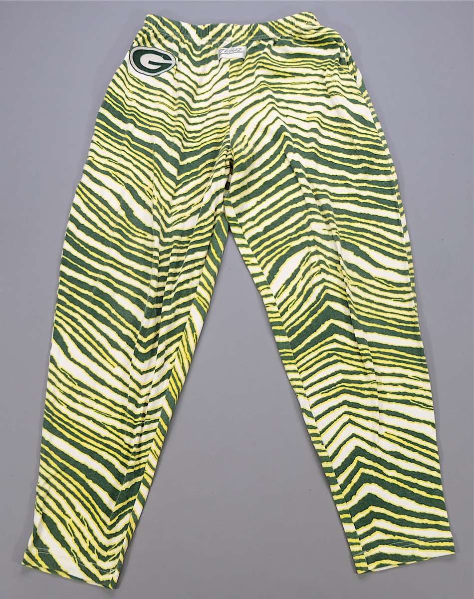 Rare Vintage ZUBAZ Green Bay Packers Striped Camo Camouflage Jogger Pants  90s M
