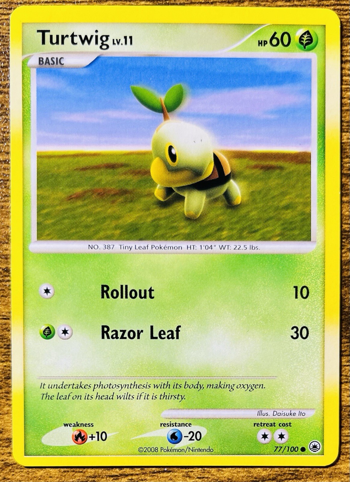 Pokemon TCG Turtwig Lv.11 Majestic Dawn 77/100 Regular Common Card NM-MT