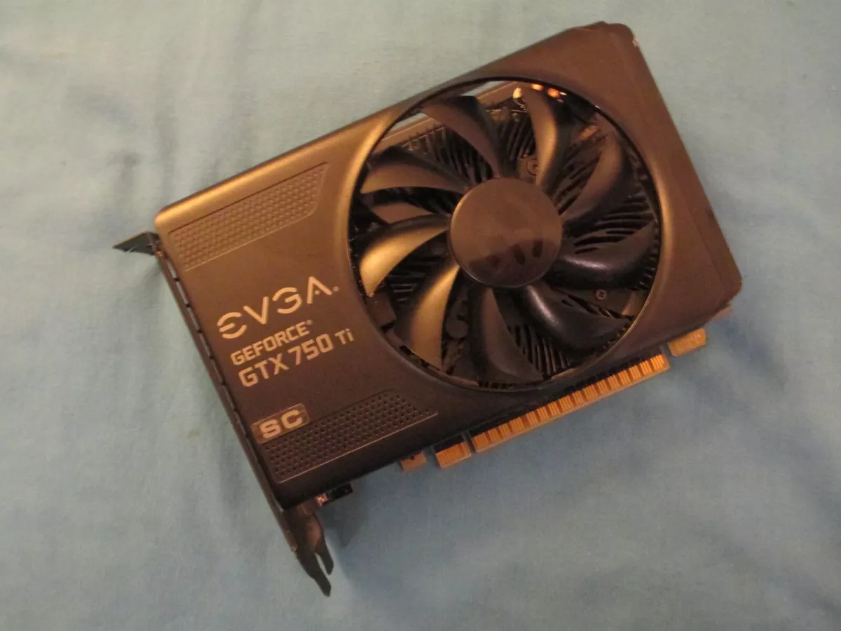 EVGA GeForce GTX 750Ti SC 2GB GDDR5 PCI E Graphics Card HDMI Dport DVI OUT