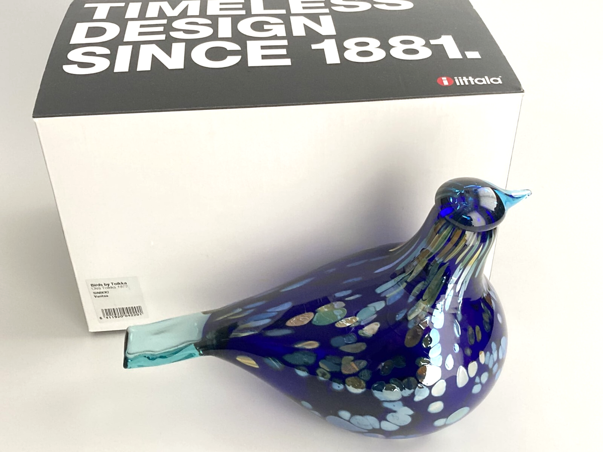Oiva Toikka special Sinikki bird design by Iittala Finland (In box
