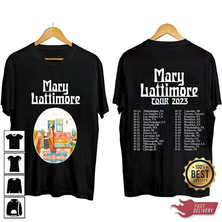 Mary Lattimore 2023 Tour Concert Music Shirt Adult Short Sleeve I0268