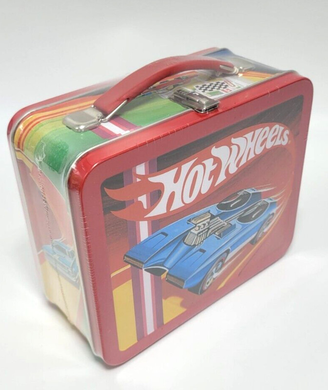 Vintage 1997 Hallmark School Days 70s Hot Wheels Lunch Box NWT 2E/6806