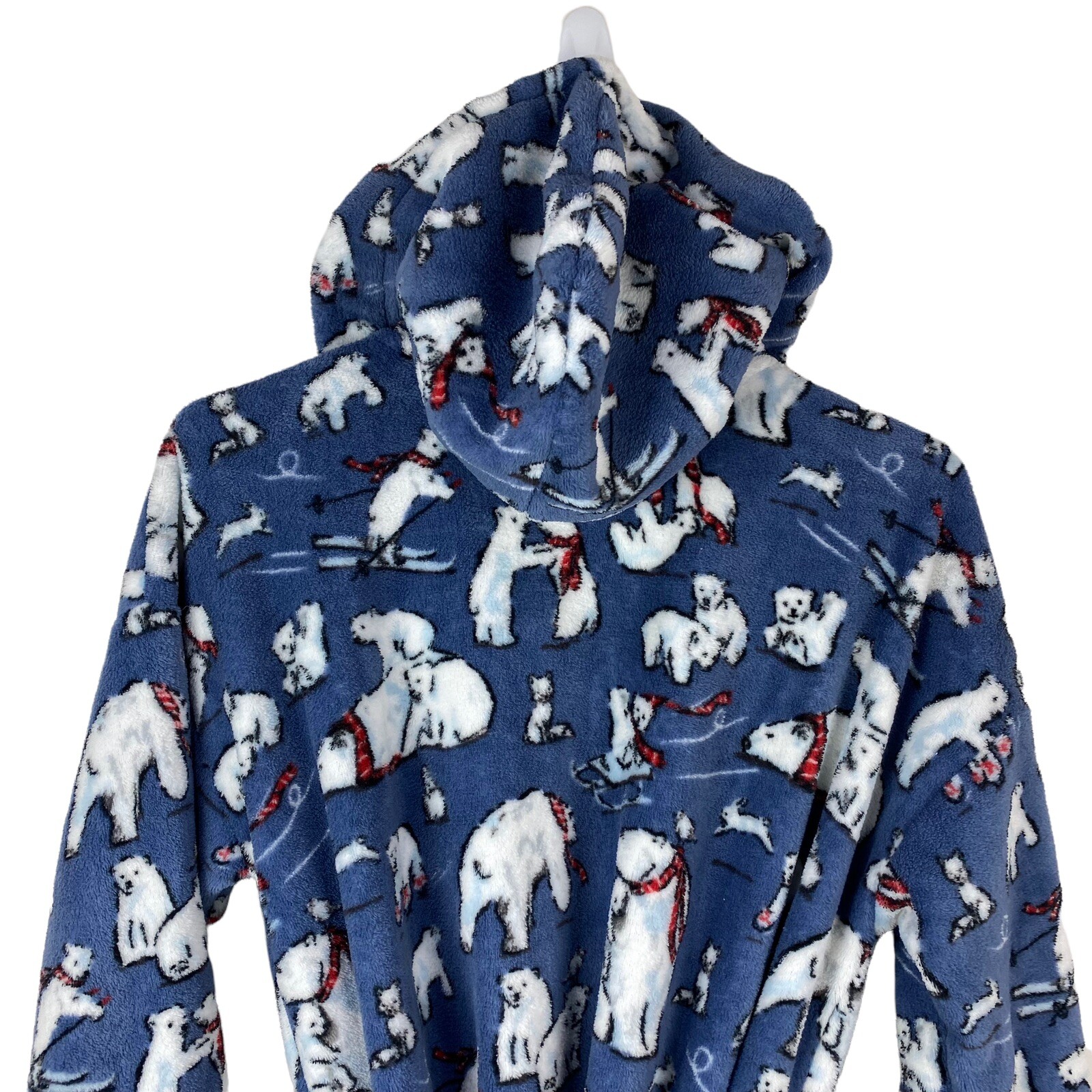 Vera Bradley Robe w Hood Plush Fleece Polar Bears Blu… Gem