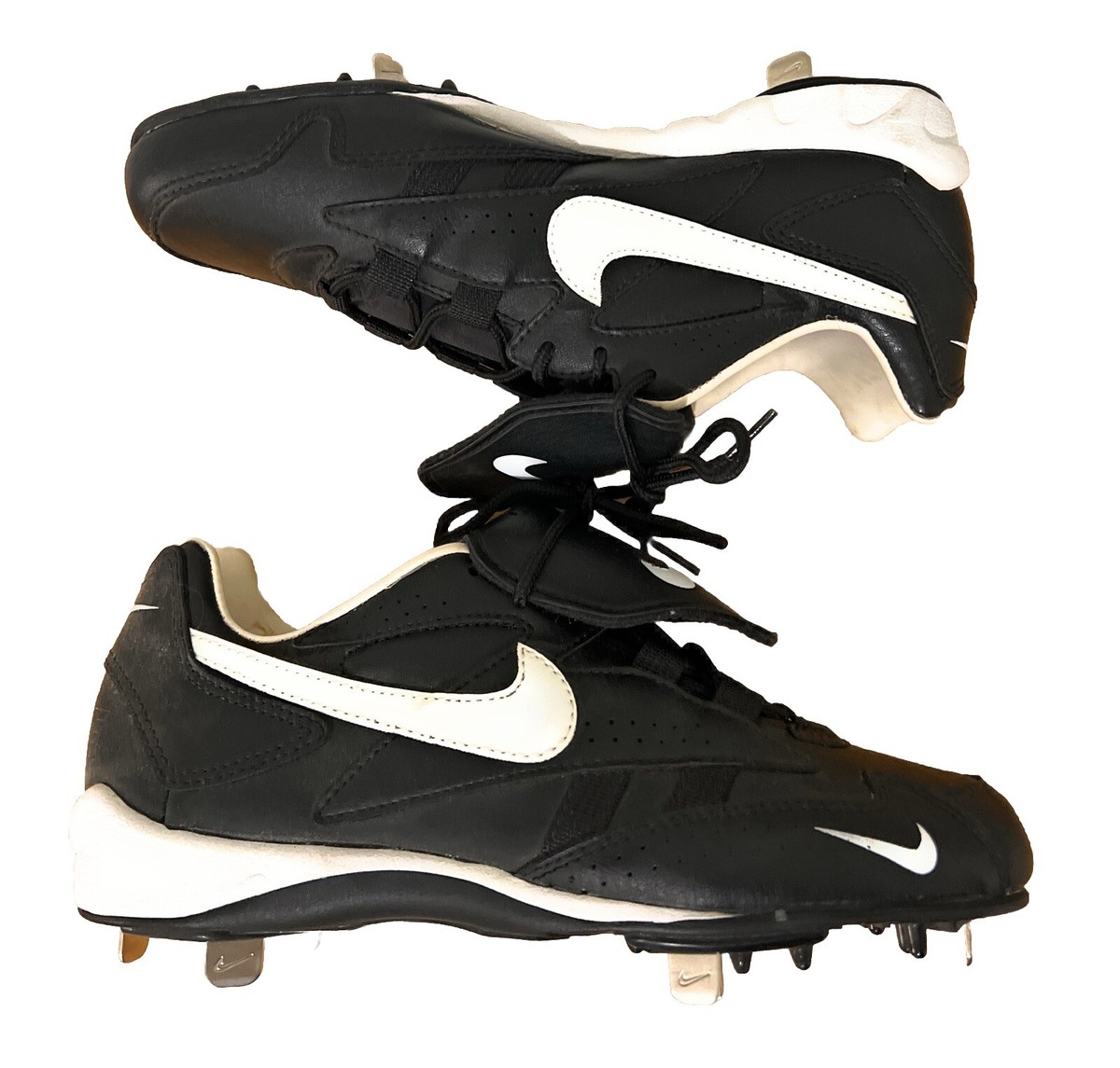 410-7 NIKE 軟式ソフト兼用モデル　READY SLASHER Nike Men Slasher Baseball Cleats Black/Silver/White Men's US