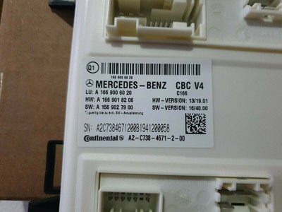 Genuine MERCEDES BENZ GLE 250 W166 Sam Module Control Unit  