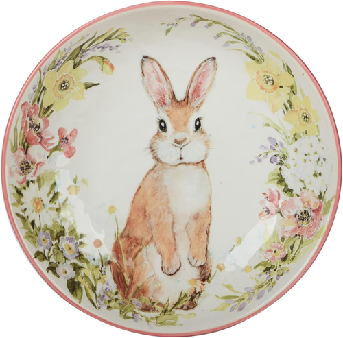Easter Garden 10.75" Dinner Plate, Set of 4, Multicolored, Large