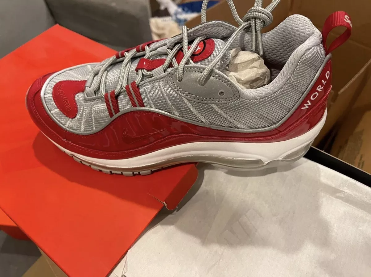 Nike Air Max Goadome x Supreme Red Snakeskin 2021 for Sale