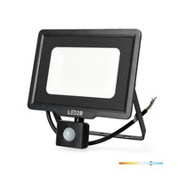 Kobi LED Fluter MHC 50W 6500K IP65 Schwarz Mit Bewegungsmelder 4250Lm