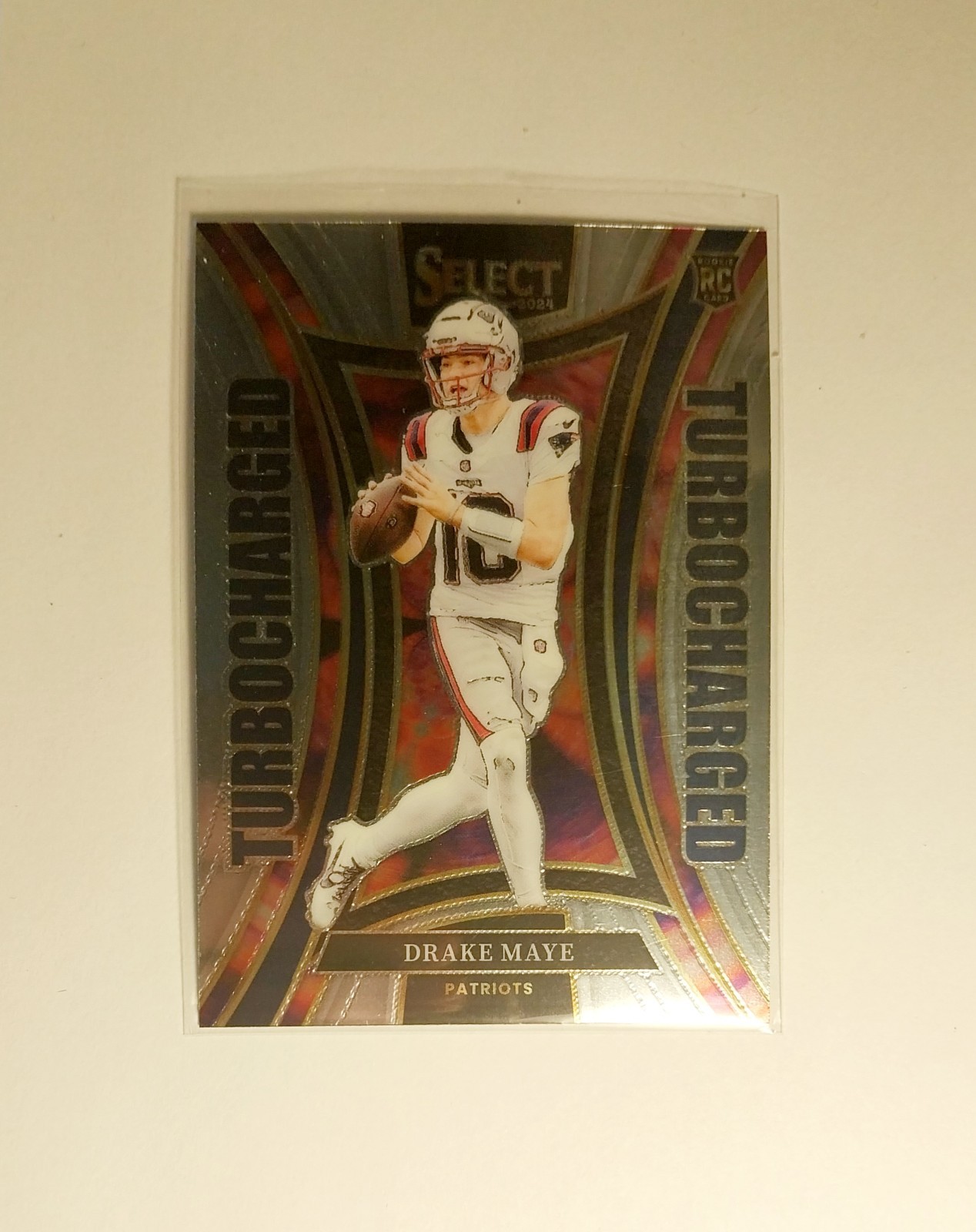 2024 Panini Select - Turbocharged Drake Maye #24 Silver Prizm (RC)