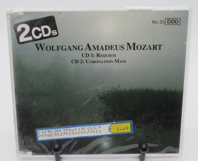 ERNST HINREINER- MOZART: REQUIEM, CORONATION MASS 2-DISC MUSIC CD SET, FERDINAND