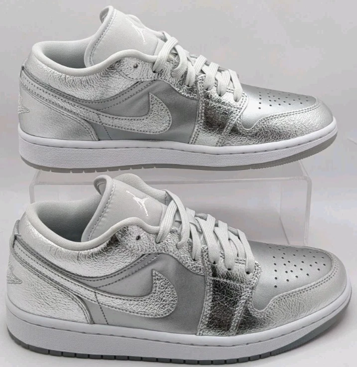 Jordan 1 SE Low Metallic Silver W | eBay
