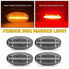 Clear Lens For 2011-2022 Ford F250 F350 Dually Bed Fender Led Side Marker Lights