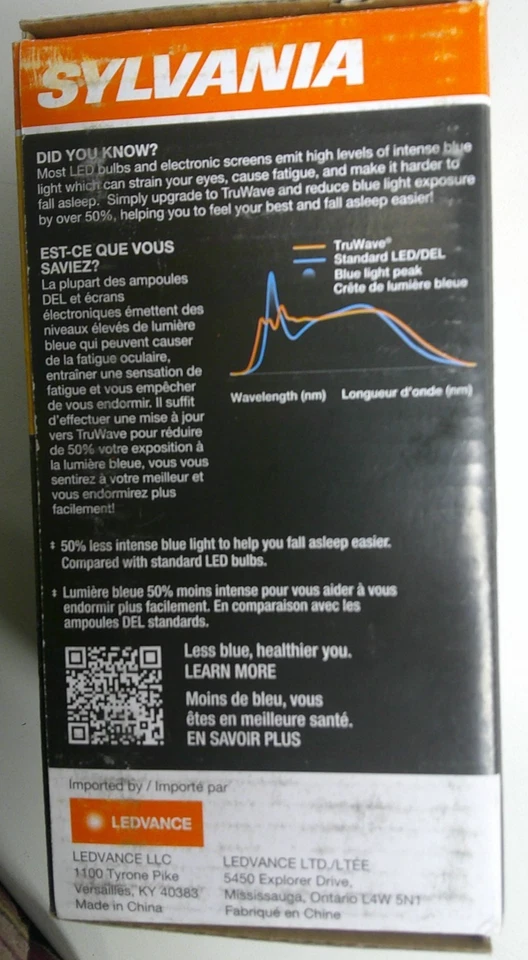 Sylvania Truwave 41929 LED Bulb 3-Way A23 Lamp Soft White Light - Image 4 of 4