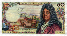 France 50 Francs 1975 Pick# 148e XF