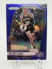 2024 WNBA Prizm BRITTNEY SYKES Blue Prizm /199 #80 Washington Mystics