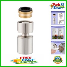 2-Flow Brushed Nickel Faucet Aerator with Quick Connect Fixtures - Energy Saving