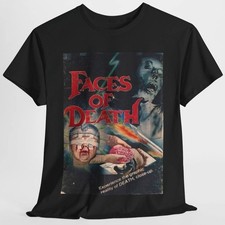Camiseta Faces Of Death - Camiseta Retro Clásica Horror Culto Años 70 - Nueva